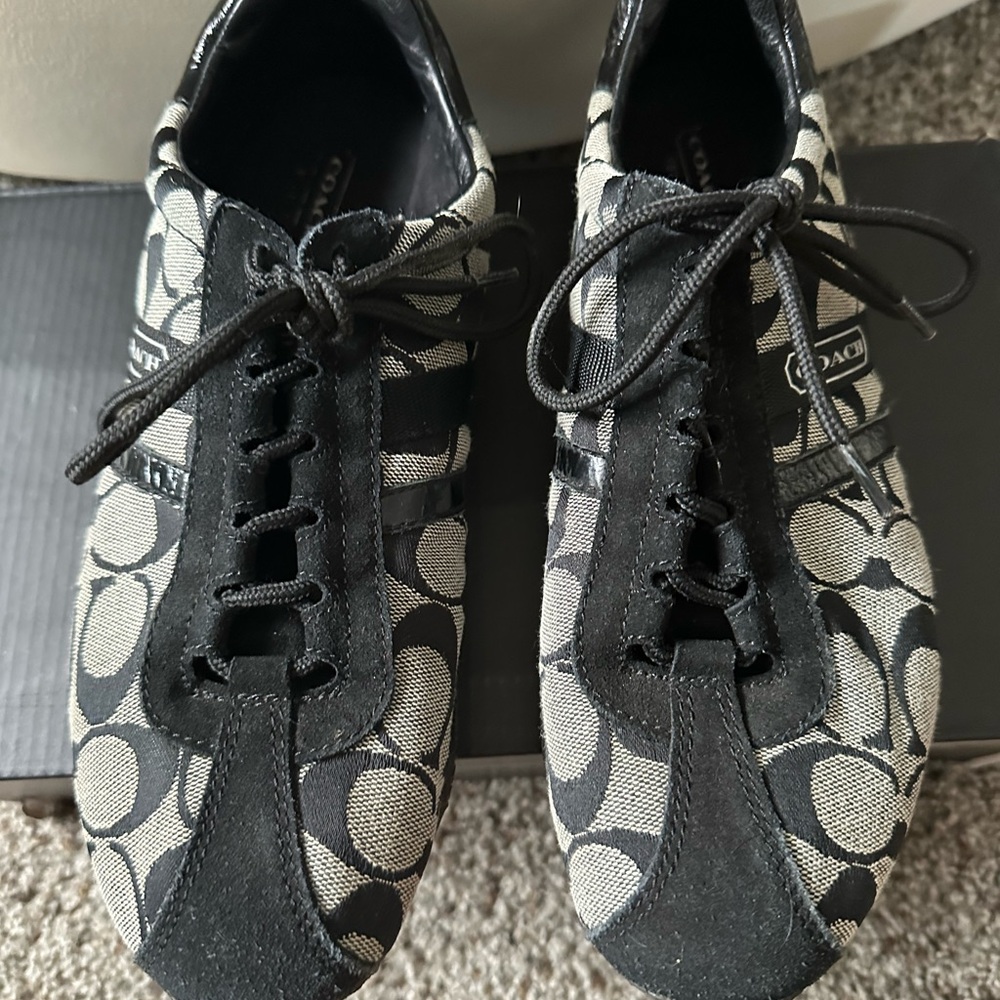 Coach Monochrome Patterned Sneakers
